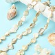 Handmade Natural Shell Beads Strands(X-PBB471-1)-4