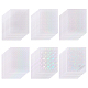 60 Sheets 6 Styles BOPP Plastic Transparent Holographic Lamination Sheets(STIC-OC0001-12)-1