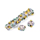 3D Lampwork & Brass Core European Beads(LAMP-Q042-01C)-2