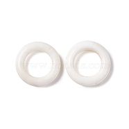 Natural White Agate Beads, Disc/Donut, 10x2mm, Hole: 6mm(G-C247-06C)