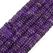 Natural Amethyst Beads Strands, Rondelle, 6~6.5x2~2.5mm, Hole: 1.2mm, about 174pcs/strand, 15.35''(39cm)(G-Q159-B19-01)