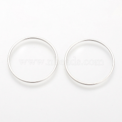 Brass Linking Rings, Lead Free & Nickel Free, Ring, Platinum, 25x1mm(X-KK-S327-06P-25mm)