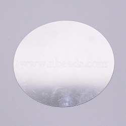 Aluminum Panel, For Laser Cutting, Precision Machining, Mould Making, Flat Round, Platinum, 15x0.1cm(ALUM-WH0164-95B)