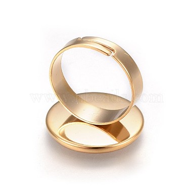Componentes de anillos de dedo de 201 acero inoxidable ajustables(STAS-G187-01G-18mm)-3