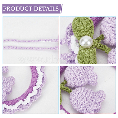 Crochet Lily of The Valley Hanging Pendant(HJEW-WH0007-12B)-4