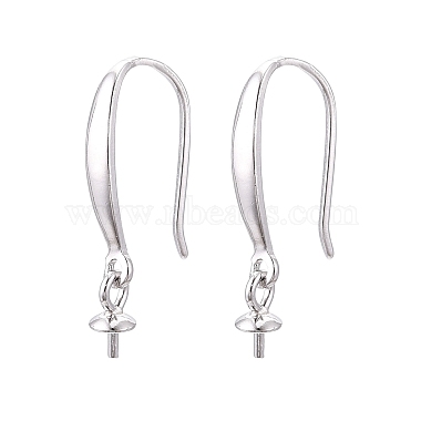 Platinum Sterling Silver Earring Hooks