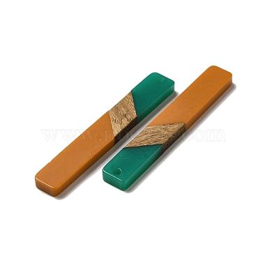 Opaque Resin & Walnut Wood Big Pendants(RESI-D060-C-03)-3