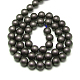 Frosted Non-magnetic Synthetic Hematite Round Bead Strands(G-J344-3mm)-2