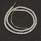 Brins de perles de lune blanche(G-G970-37-4mm)-2