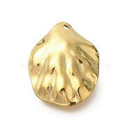 304 Stainless Steel Pendants, Golden, Shell Shape, 20x15x3mm, Hole: 1.4mm(STAS-U027-05G-03)