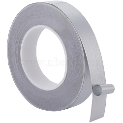 PVC Plastic Waterproof Edge Banding, Adhesive Veneer Edge Trim for Kitchen Sink, Toilet Seam, Corner, Brushed Effect, Silver, 25x0.2mm, about 50m/roll(DIY-WH0419-71A-01)