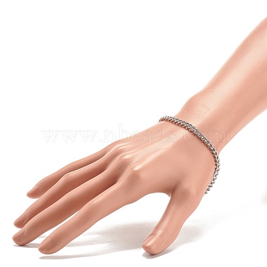 304 Stainless Steel Curb Chains Bracelet for Men Women(BJEW-JB07984)-5
