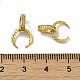 Rack Plating Brass Micro Pave Cubic Zirconia Pinch Bails(KK-P246-01G)-3
