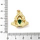 Rack Plating Brass Micro Pave Green Cubic Zirconia Pendants(KK-C047-01B-G)-3