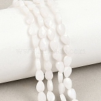 Natural White Moonstone Beads Strands, Teardrop, Faceted, 6x4x2.5mm, Hole: 0.6mm, about 63pcs/strand, 14.96''(38cm)(G-A303-A01-01)
