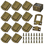 12 Bags Alloy Purse Locks, DIY Purse Making Supplies, Antique Bronze, 24x20.5x6mm(FIND-NB0006-42AB)