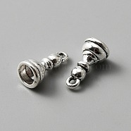 Tibetan Style Alloy Pendants, 3D Chess Piece Charms, Antique Silver, Pawn, 15x7.5mm, Hole: 1.4mm(FIND-CJC0004-29AS-05)