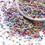Shining Nail Art Glitter, Manicure Sequins, DIY Sparkly Paillette Tips Nail, Star, Mixed Color, 2.5x2.5x0.3mm(X-MRMJ-T017-04)