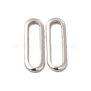 304 Stainless Steel Link Rings, Oval, Stainless Steel Color, 18.5x6.5x1mm, Inner Diameter: 15.5x3mm(STAS-A070-P)