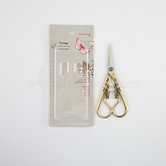 Stainless Steel Scissors, Embroidery Scissors, Sewing Scissors, with Zinc Alloy Handle, Antique Bronze, 191x83mm(SENE-PW0016-05E)