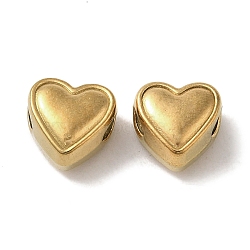 Ion Plating(IP) 304 Stainless Steel Beads, Heart, Golden, 8x8x6mm, Hole: 2.3mm(STAS-K285-46G)