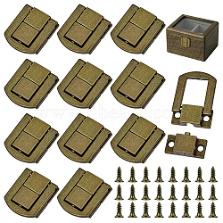 12 Bags Alloy Purse Locks, DIY Purse Making Supplies, Antique Bronze, 24x20.5x6mm(FIND-NB0006-42AB)