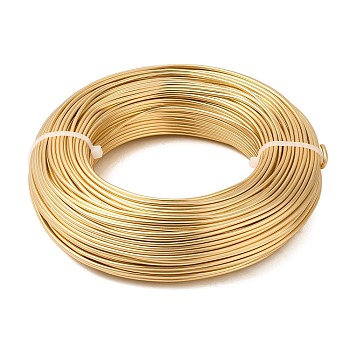 Aluminum Wire, for Jewelry Making, Champagne Gold, 12 Gauge, 2.0mm, about 180.44 Feet(55m)/500g