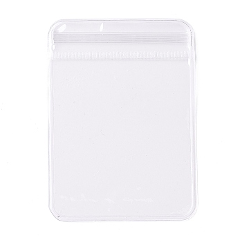 PVC Anti Oxidation Zip Lock Bags, Transparent Antitarnish Jewelry Packing Storage Pouch, Clear, 7x5x0.15cm, Unilateral thickness: 4.9 Mil(0.125mm)