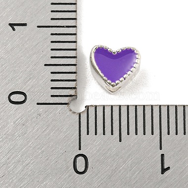 Heart Shape Silver 925 Sterling Silver Beads(STER-A031-02E)-3