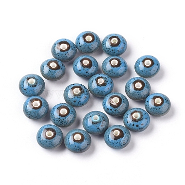 12mm SkyBlue Rondelle Porcelain Beads
