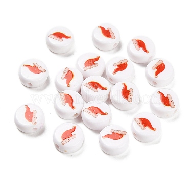 Red Hat Acrylic Beads