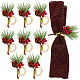 Рождественская тема деревянные кольца для салфеток(AJEW-WH0261-90)-1