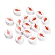 Christmas Theme Printed Opauqe Acrylic Beads(OACR-R004-01B)-1