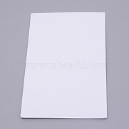 Sponge EVA Sheet Foam Paper Sets, With Double Adhesive Back, Antiskid, Rectangle, White, 15x10x0.2cm(AJEW-WH0017-71A-02)