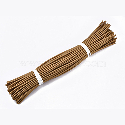 Round Nylon Cord Thread, with PVC Tube inside, Chocolate, 455~465x5mm(RCOR-R002-104)