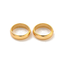 Brass Frames, Real 18K Gold Plated , Round, 10x2.5mm, Hole: 1.2mm, 8mm inner diameter, 2.5mm thick(KK-U006-03G-01)