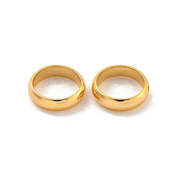 Brass Frames, Real 18K Gold Plated , Round, 10x2.5mm, Hole: 1.2mm, 8mm inner diameter, 2.5mm thick