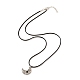 Magnetic Moon & Star with Rhinestone Pendant Necklaces for Girl Women(NJEW-B081-01B)-6