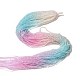 Transparent Gradient Color Glass Beads Strands(GLAA-H021-01A-17)-1