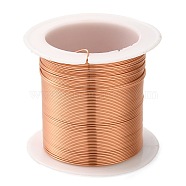 Round Copper Wire Copper Beading Wire for Jewelry Making, Long-Lasting Plated, Raw, 22 Gauge, 0.6mm, about 59.05 Feet(18m)/roll(YS-TAC0004-0.6mm-13)