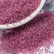 MIYUKI Round Rocailles Beads, Japanese Seed Beads, (RR1132) Inside Dyed Berry, 15/0, 1.5mm, Hole: 0.7mm, about 5555pcs/bottle, 10g/bottle(SEED-JP0010-RR1132)