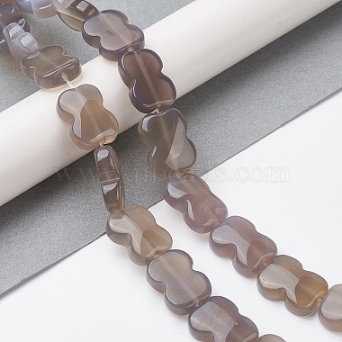 Natural Grey Agate Beads Strands(G-K359-D03-01)-2