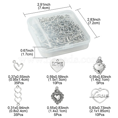 kit de fabrication de bijoux à faire soi-même sur le thème de la Saint-Valentin(DIY-FS0005-45)-4