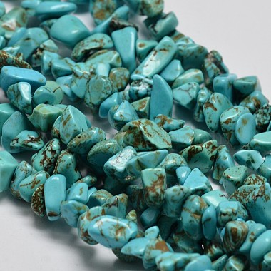 5mm DarkTurquoise Chip Synthetic Turquoise Beads