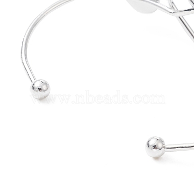 Resin Evil Eye with Heart Cuff Bangle(BJEW-JB09340)-4