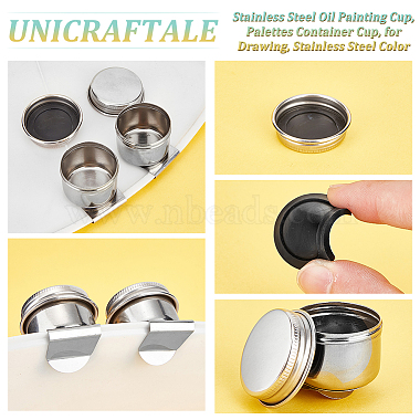 Stainless Steel Oil Painting Cup(CON-WH0001-17)-5