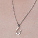 201 Stainless Steel Hook Pendant Necklace(NJEW-OY001-03)-1