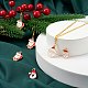 40Pcs 4 Style Christmas Theme Light Gold Alloy Enamel Pendants(ENAM-LS0001-61)-6