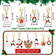 AHADERMAKER 28Pcs 7 Style Christmas Theme Alloy Enamel Pendants(HJEW-GA0001-15)-2