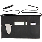 Polyester Waiter Aprons with 3 Pockets, Half Apron for Women Men, Black, 337x596x3mm(AJEW-WH20064-38)